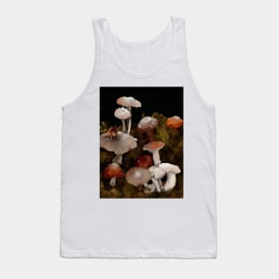 Mushroom forest floor watercolor Tank Top